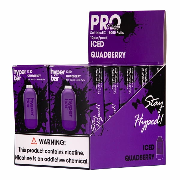 Iced Quadberry Hyper Bar Pro 6000