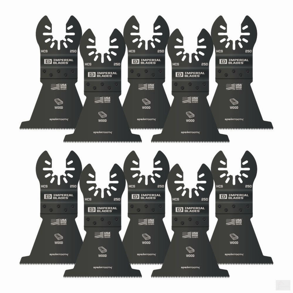 Imperial Blades One Fit 2-1/2in Speartooth Fast Cut Wood Blade, 10PC [IBOA250-10]