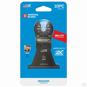 Imperial Blades One Fit 2-1/2in Speartooth Fast Cut Wood Blade, 10PC [IBOA250-10]