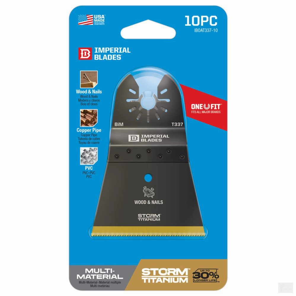 Imperial Blades One Fit 2-1/2in Storm Titanium Wood and Nails Blade - 10PC [IBOAT337-10]