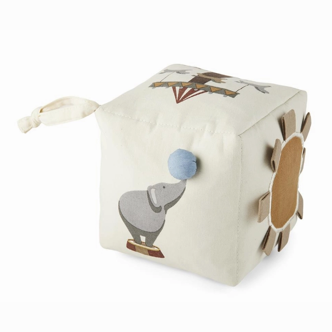 Jasmin Fabric Cube - Creme Circus