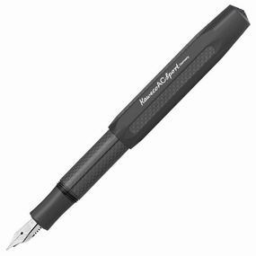 Kaweco Fountain Pen - AC Sport Aluminum and Carbon Fiber, Black