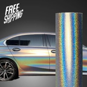 Laser Matte Silver Vinyl Wrap