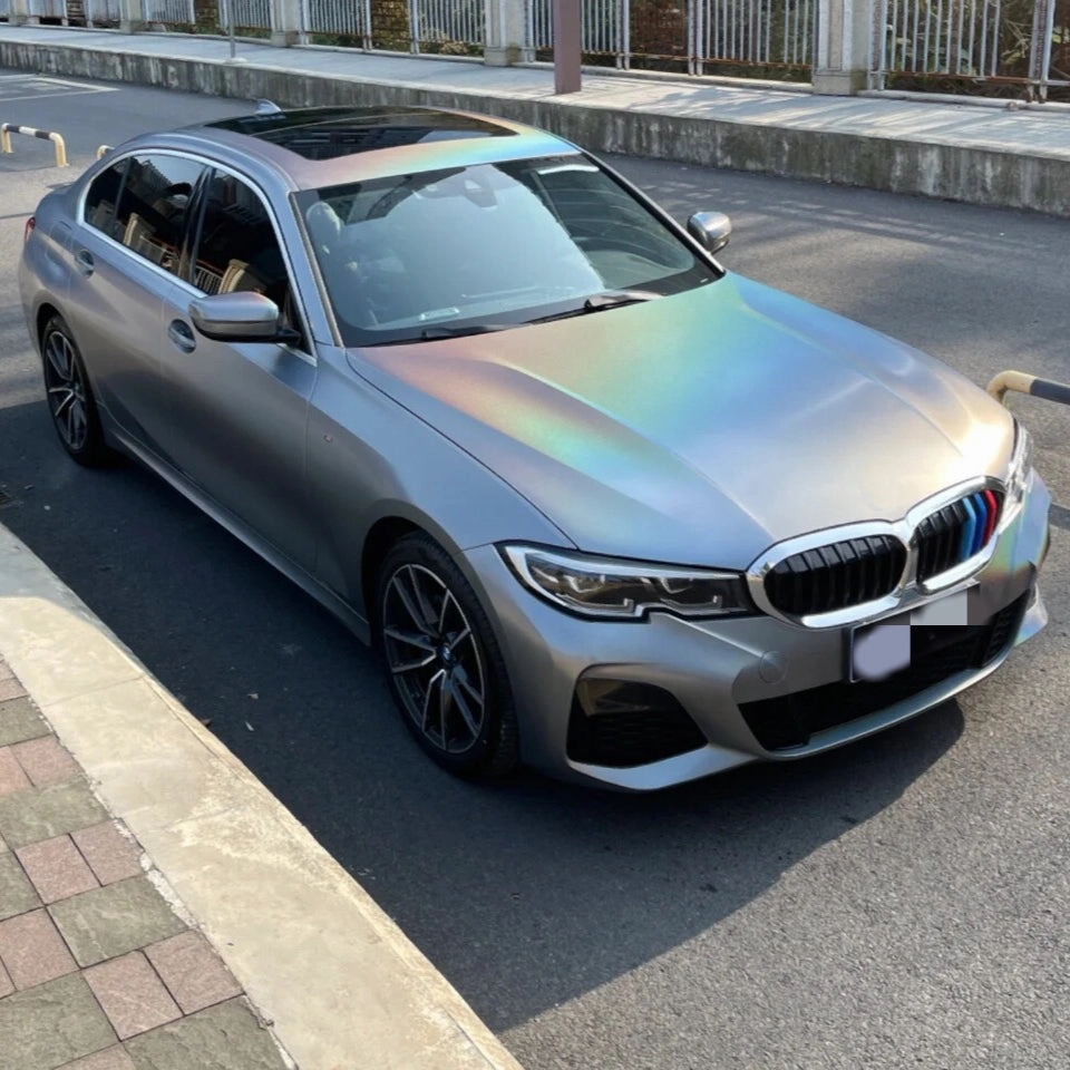 Laser Matte Silver Vinyl Wrap
