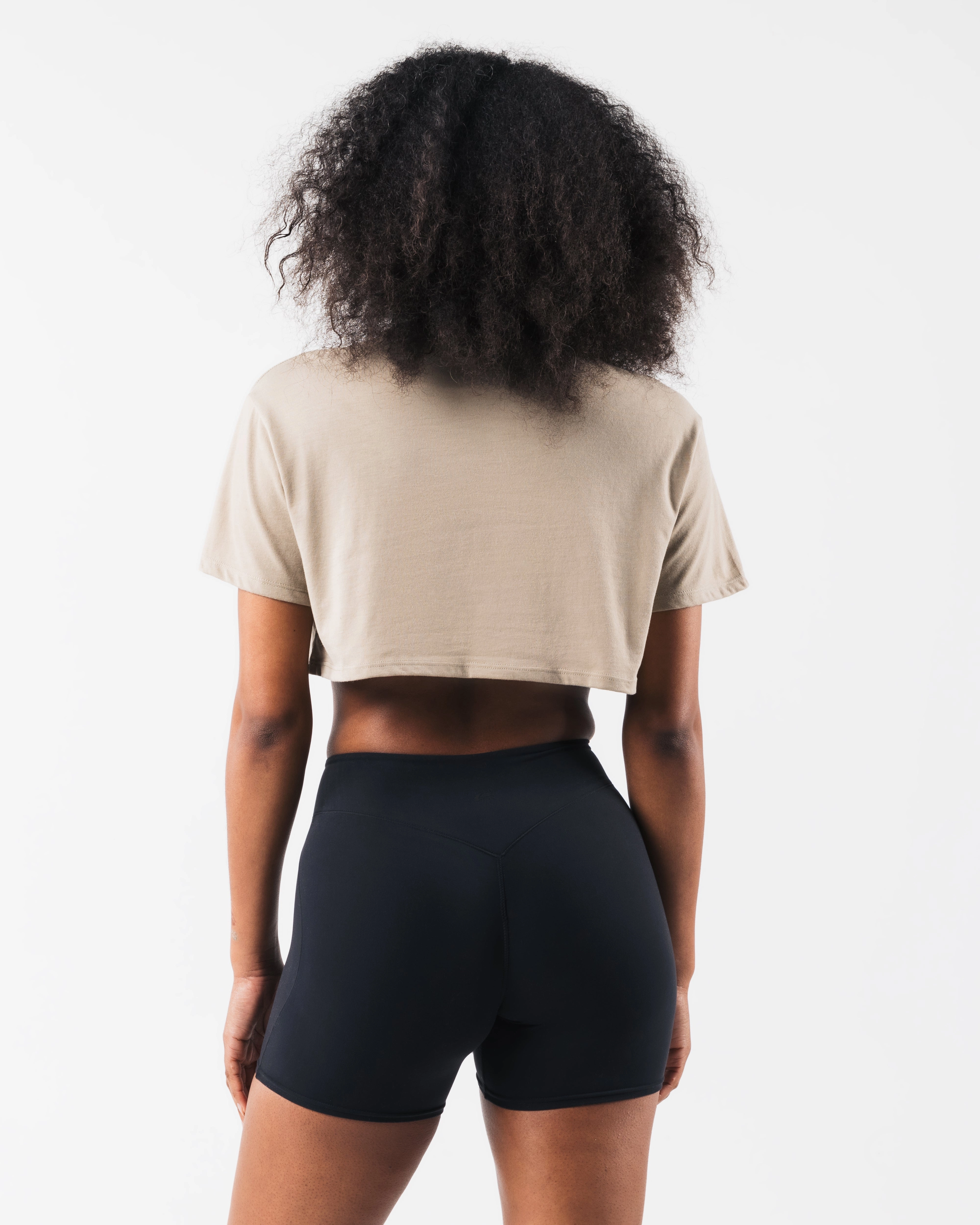 LDB Oversized Crop Tee - Dune