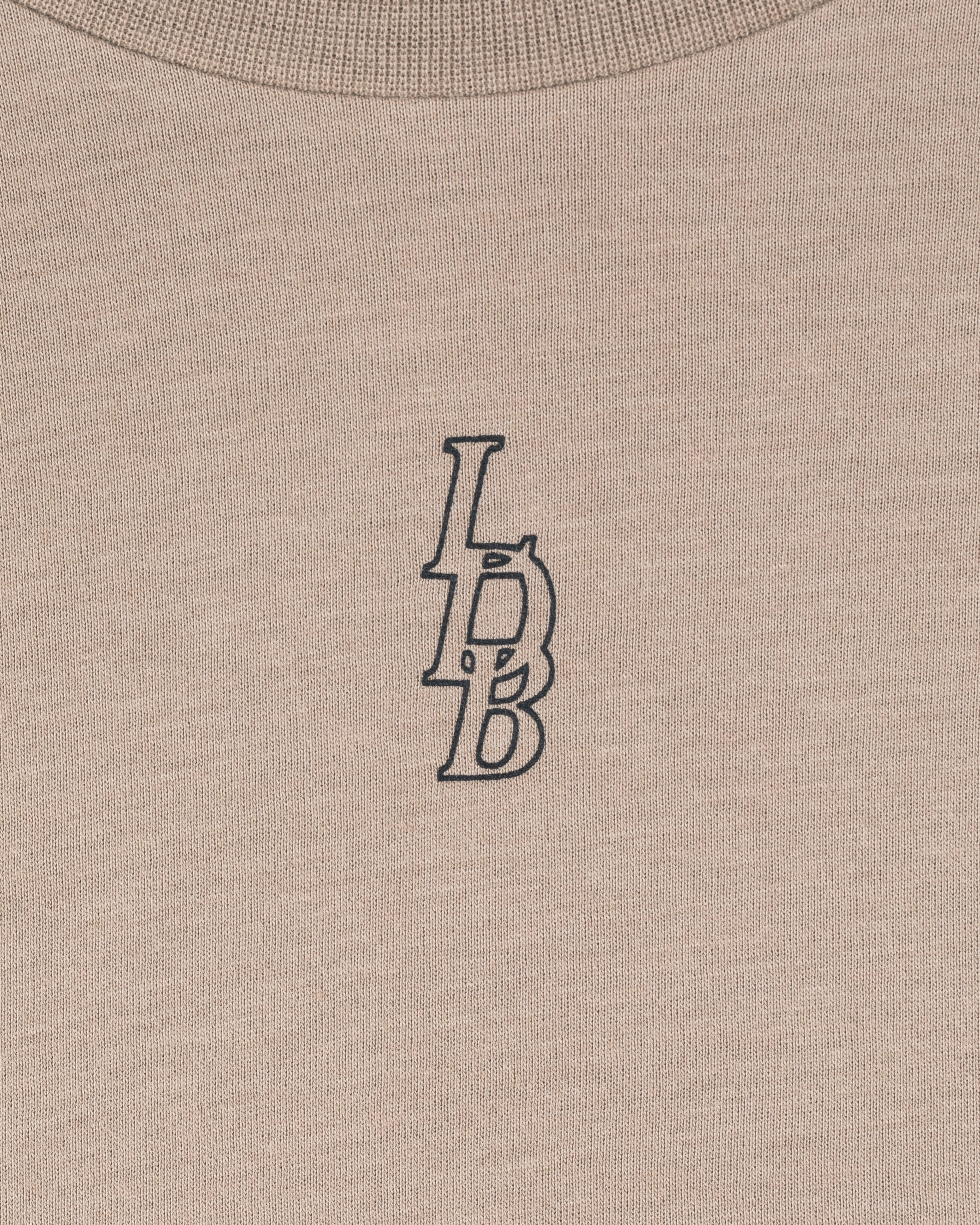 LDB Oversized Crop Tee - Dune
