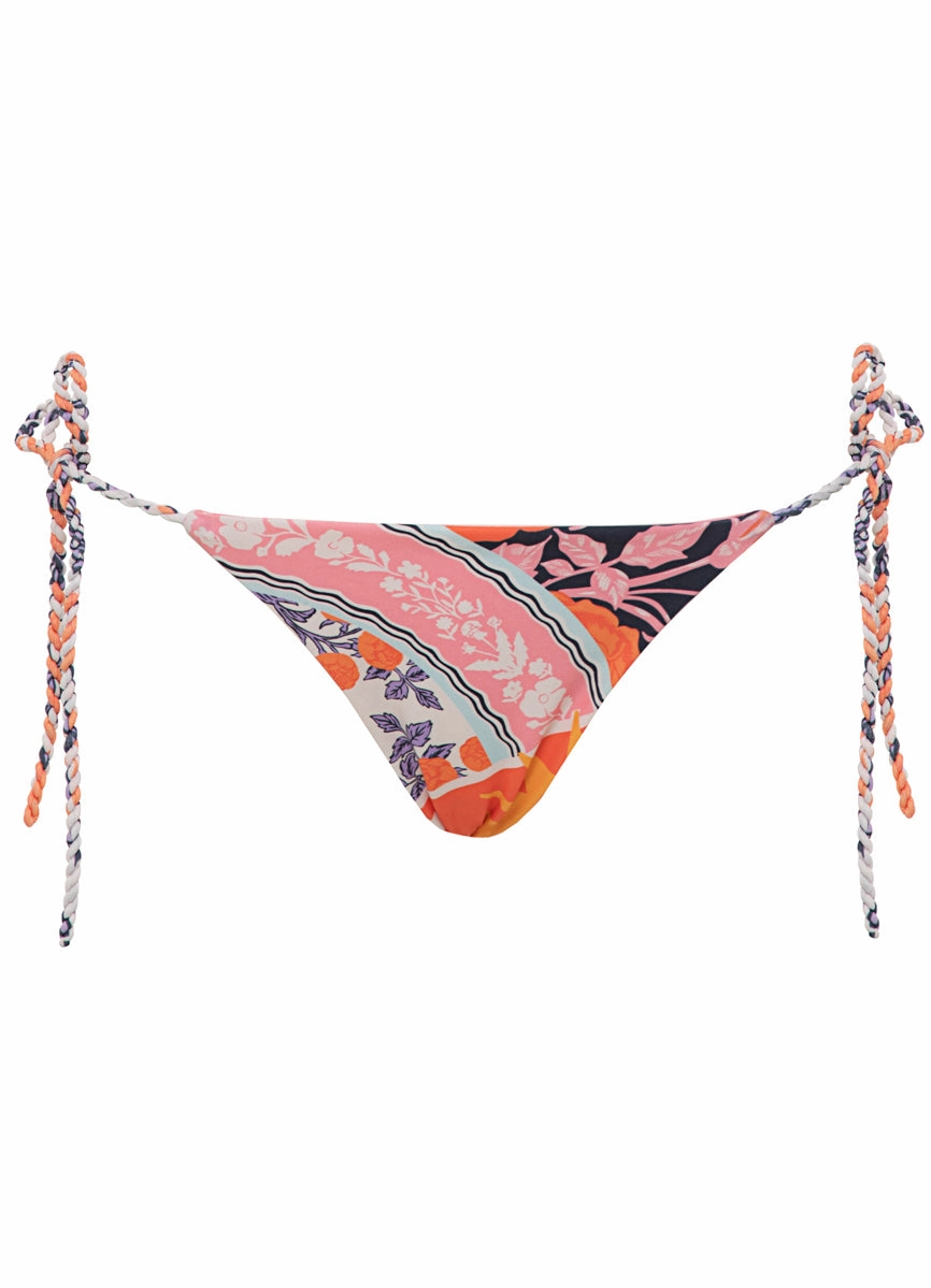 Maaji Sundance Pink Sunning Low Rise Tie Side Bikini Bottom