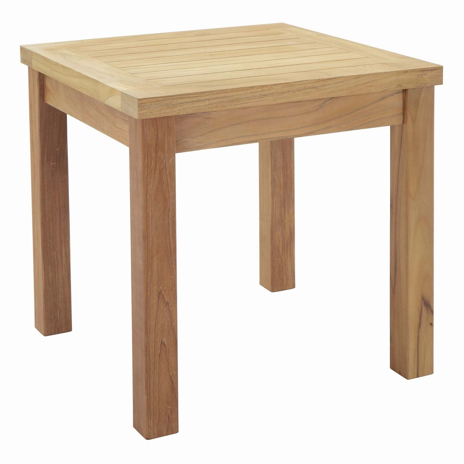 Marina Outdoor Patio Teak Side Table by Modway
