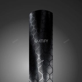 Matte Honeycomb Carbon Fiber Black Vinyl Wrap