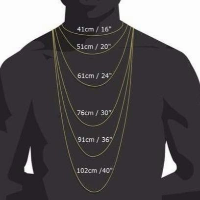 Men's Figaro Cuban Necklace Set