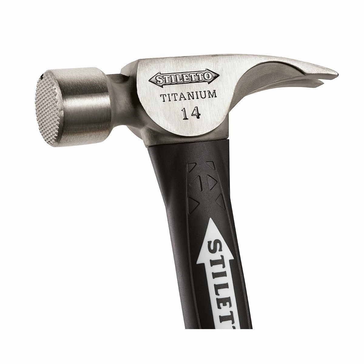 Milwaukee TI14MC-F - 14 oz Titanium Milled Face Hammer with 18 in. Hybrid Fiberglass Handle