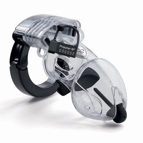 Mystim - Pubic Enemy 2 Chastity Cock Cage  (Clear)