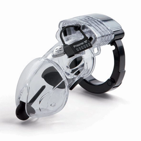 Mystim - Pubic Enemy 2 Chastity Cock Cage  (Clear)
