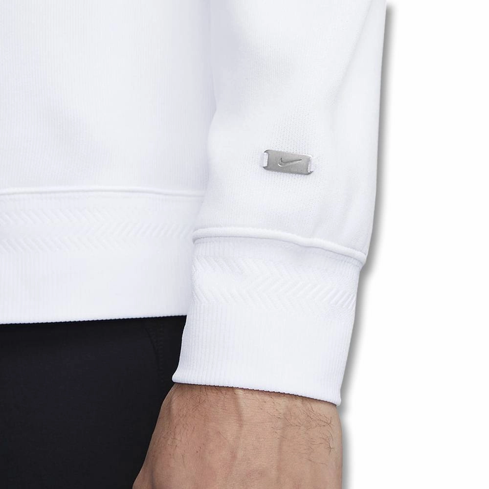 Nike Dri-FIT Hoodie Golf Pullover White/White/Brushed Silver - FW23 Men