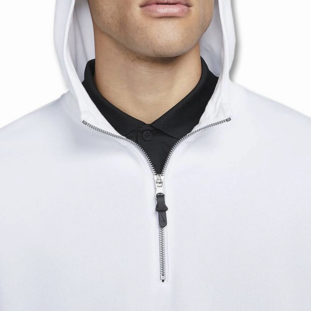 Nike Dri-FIT Hoodie Golf Pullover White/White/Brushed Silver - FW23 Men