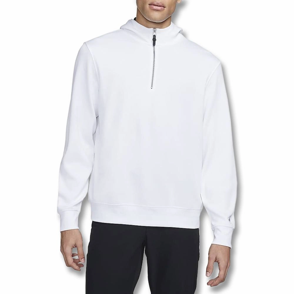 Nike Dri-FIT Hoodie Golf Pullover White/White/Brushed Silver - FW23 Men