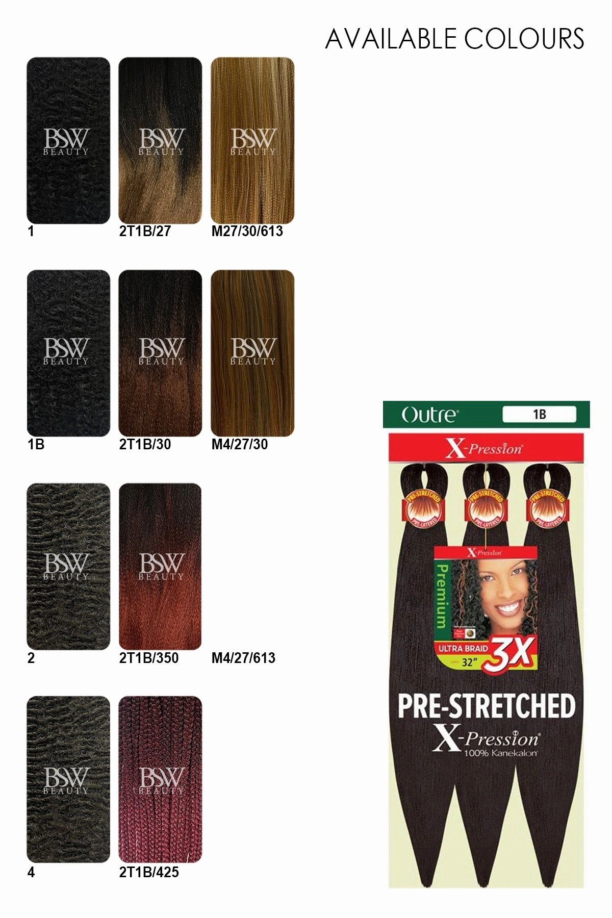 OUTRE 3X X-PRESSION PRE-STRETCHED ULTRA BRAID 32"