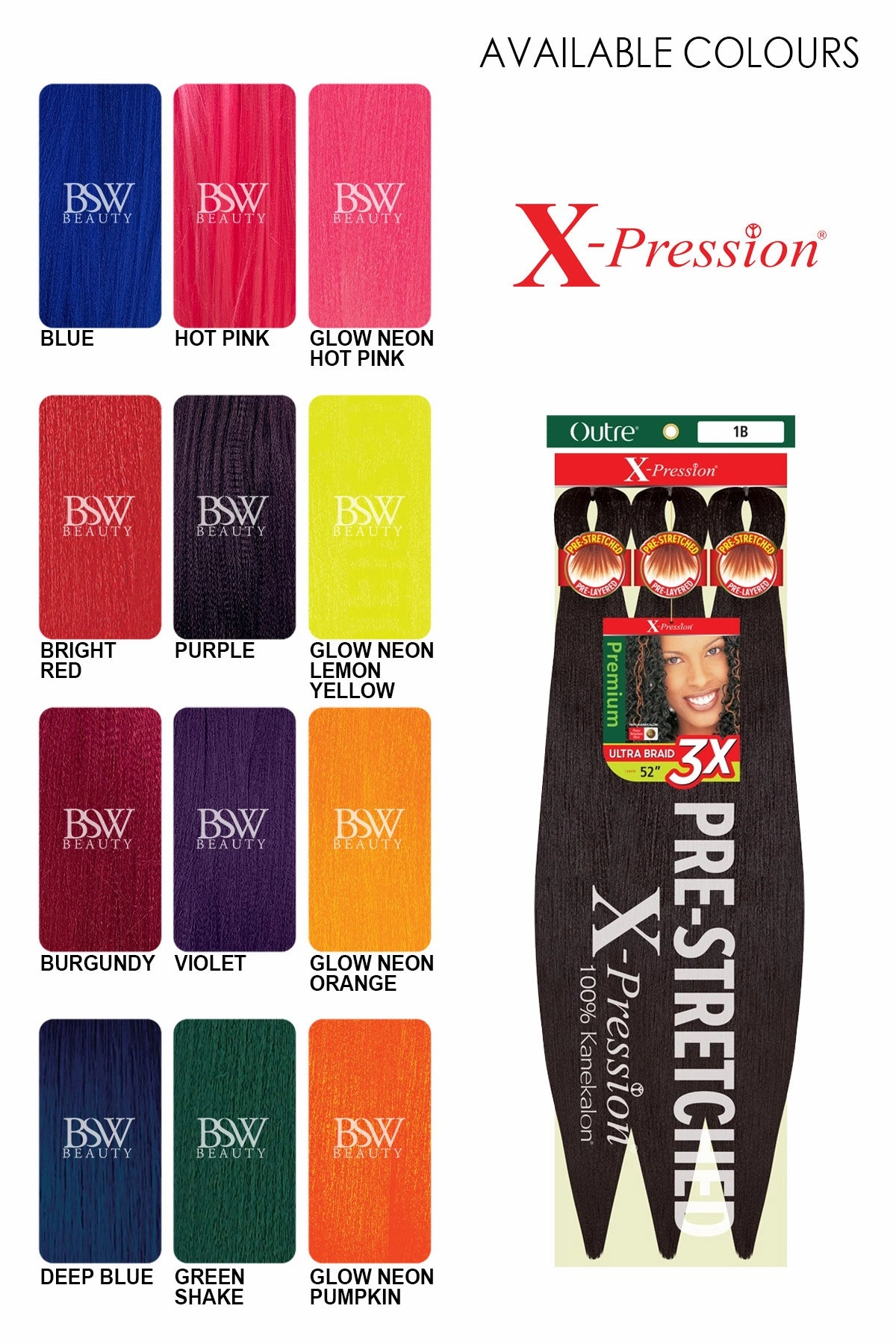 OUTRE 3X X-PRESSION PRE-STRETCHED ULTRA BRAID 52"