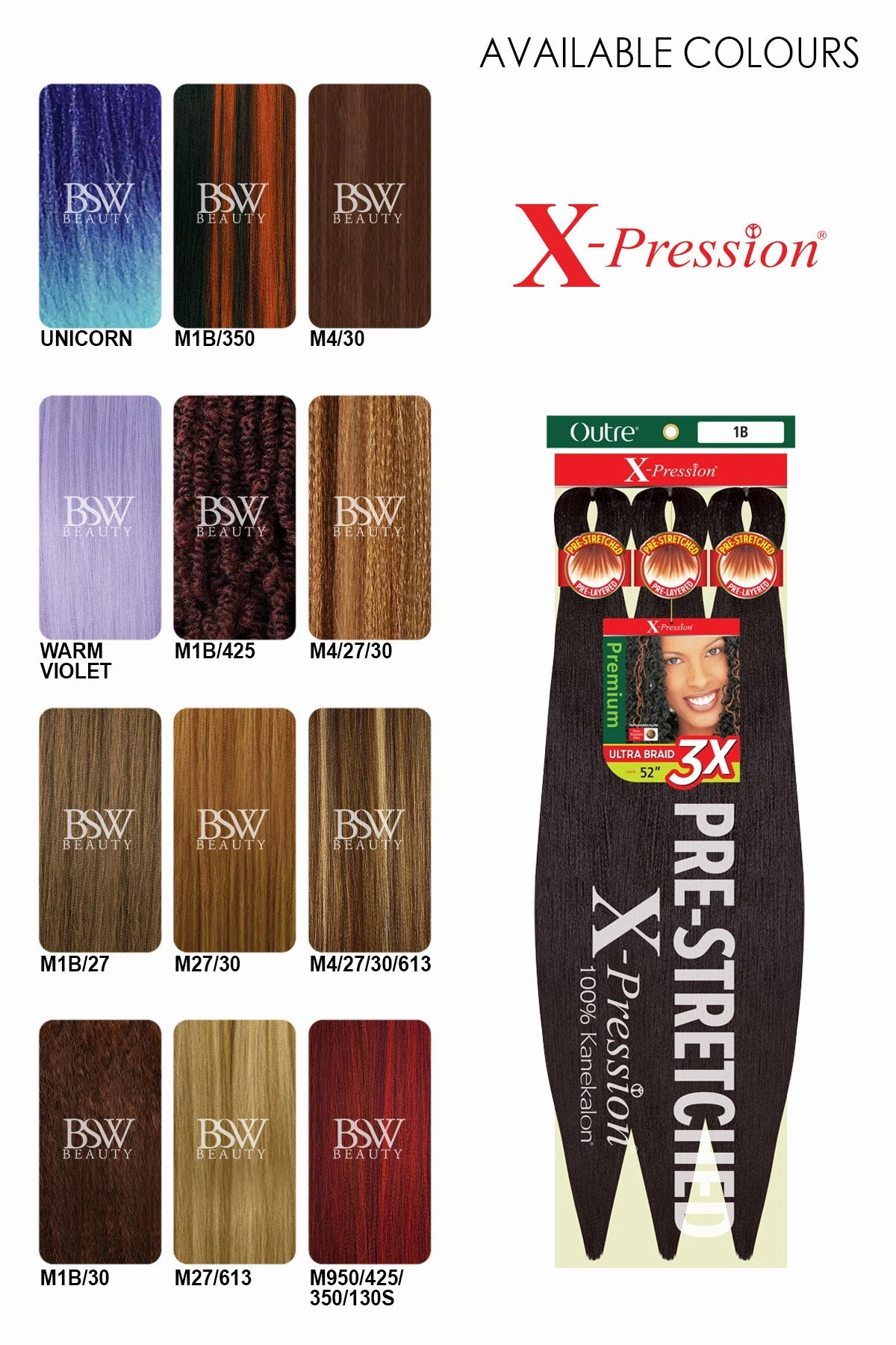 OUTRE 3X X-PRESSION PRE-STRETCHED ULTRA BRAID 52"