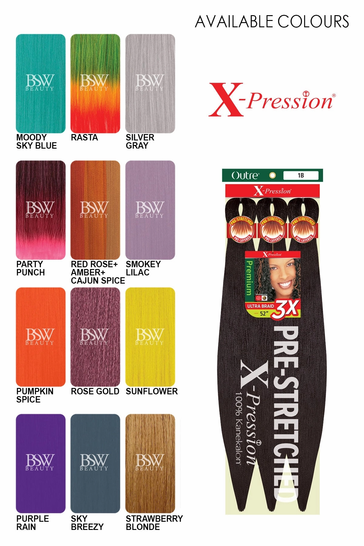 OUTRE 3X X-PRESSION PRE-STRETCHED ULTRA BRAID 52"