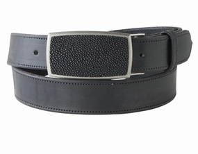 Pat Pruitt Stainless Steel w/ Stingray One Piece Buckles