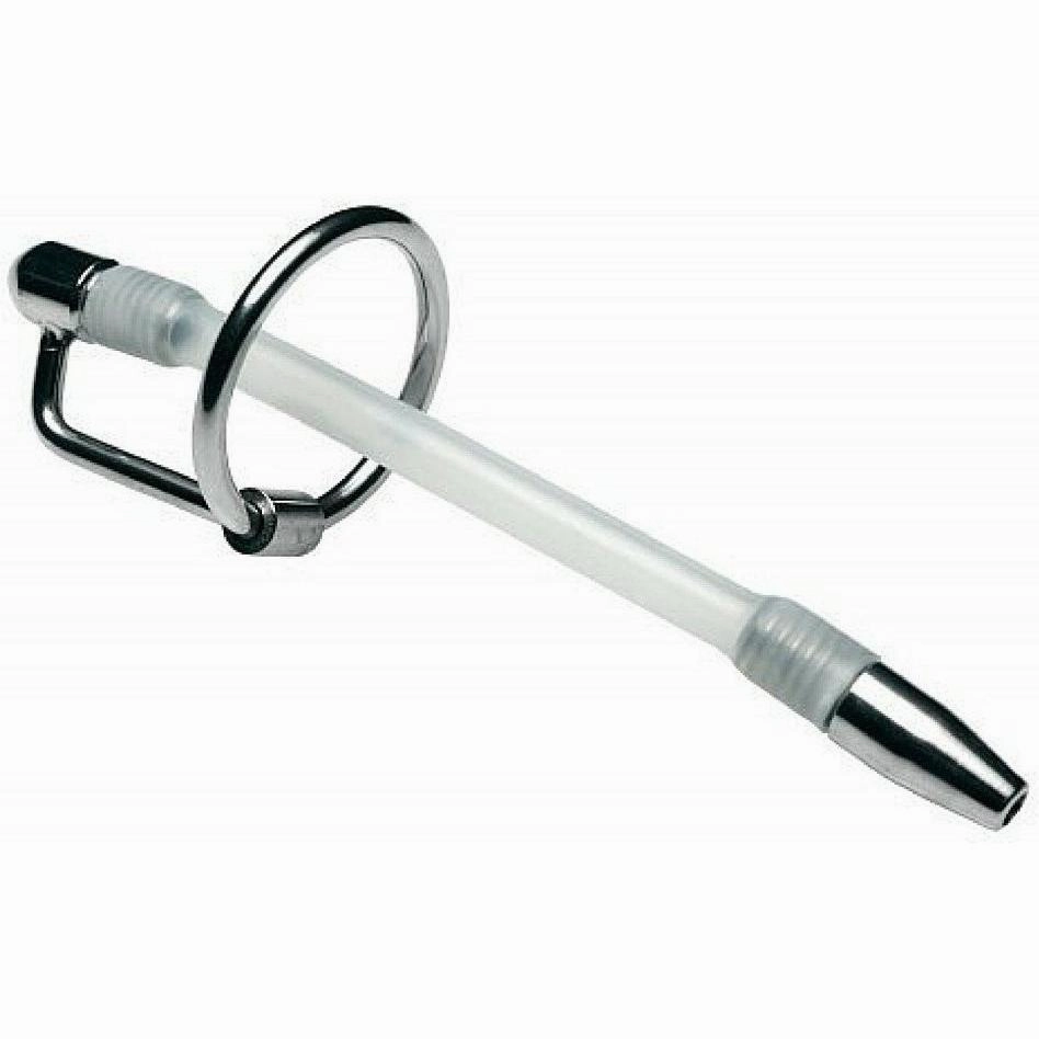 Penis Plug / Sound with Glans ring with Urethral tube