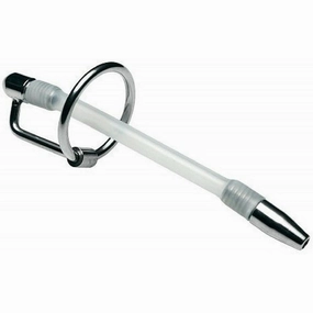Penis Plug / Sound with Glans ring with Urethral tube