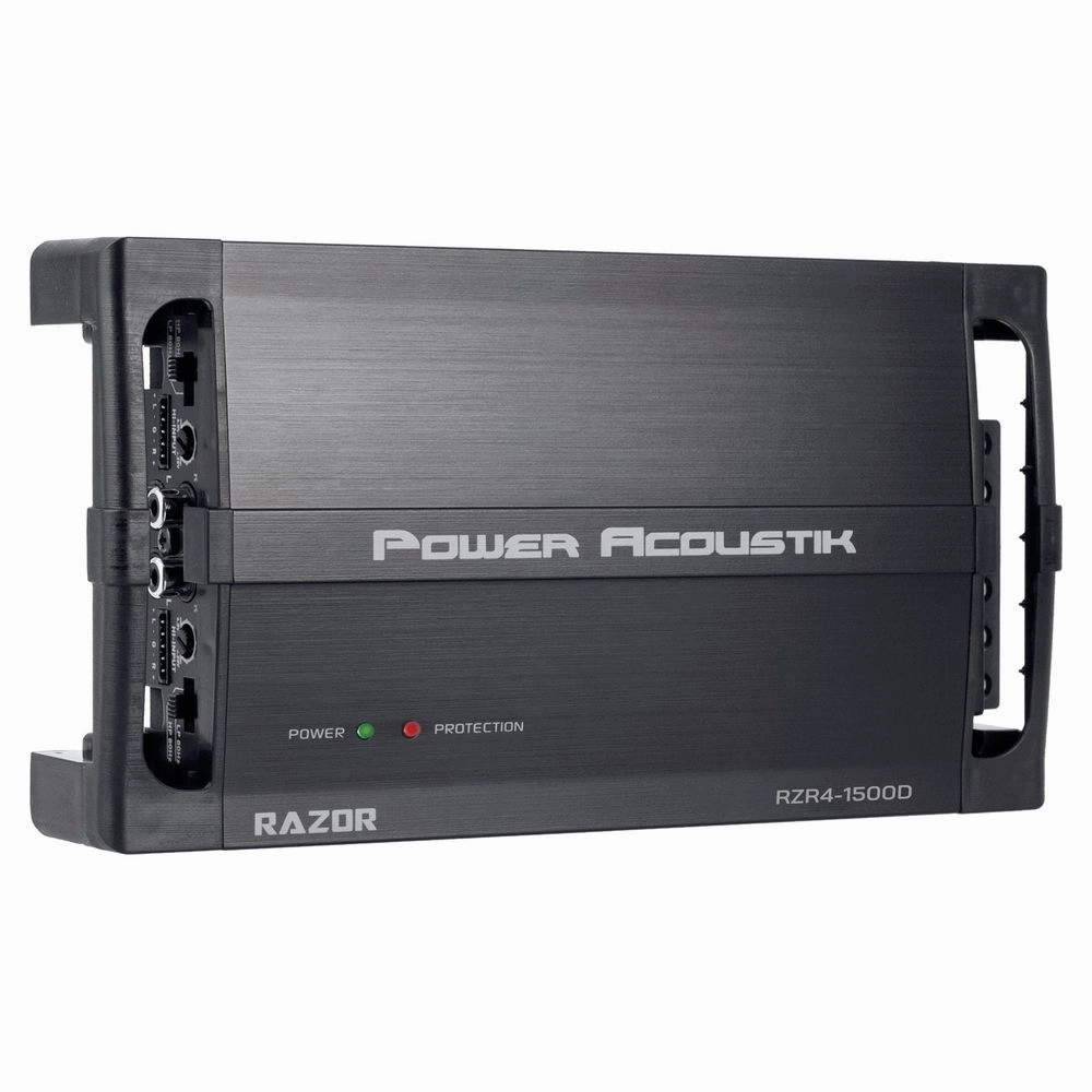 Power Acoustik RZR4-1500D 4-Channel Amplifier Class D Full Range 1500W Max with SMT Circuitry