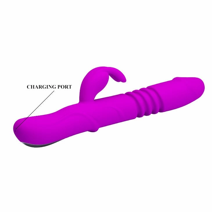 Pretty Love - Ward Rotating Thursting Rabbit Vibrator (Purple)