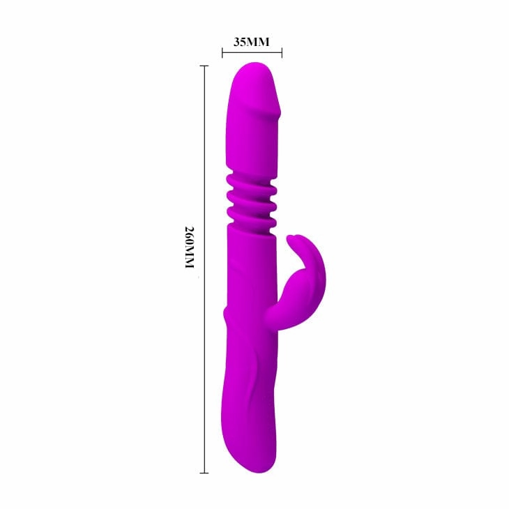 Pretty Love - Ward Rotating Thursting Rabbit Vibrator (Purple)