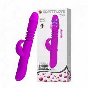 Pretty Love - Ward Rotating Thursting Rabbit Vibrator (Purple)