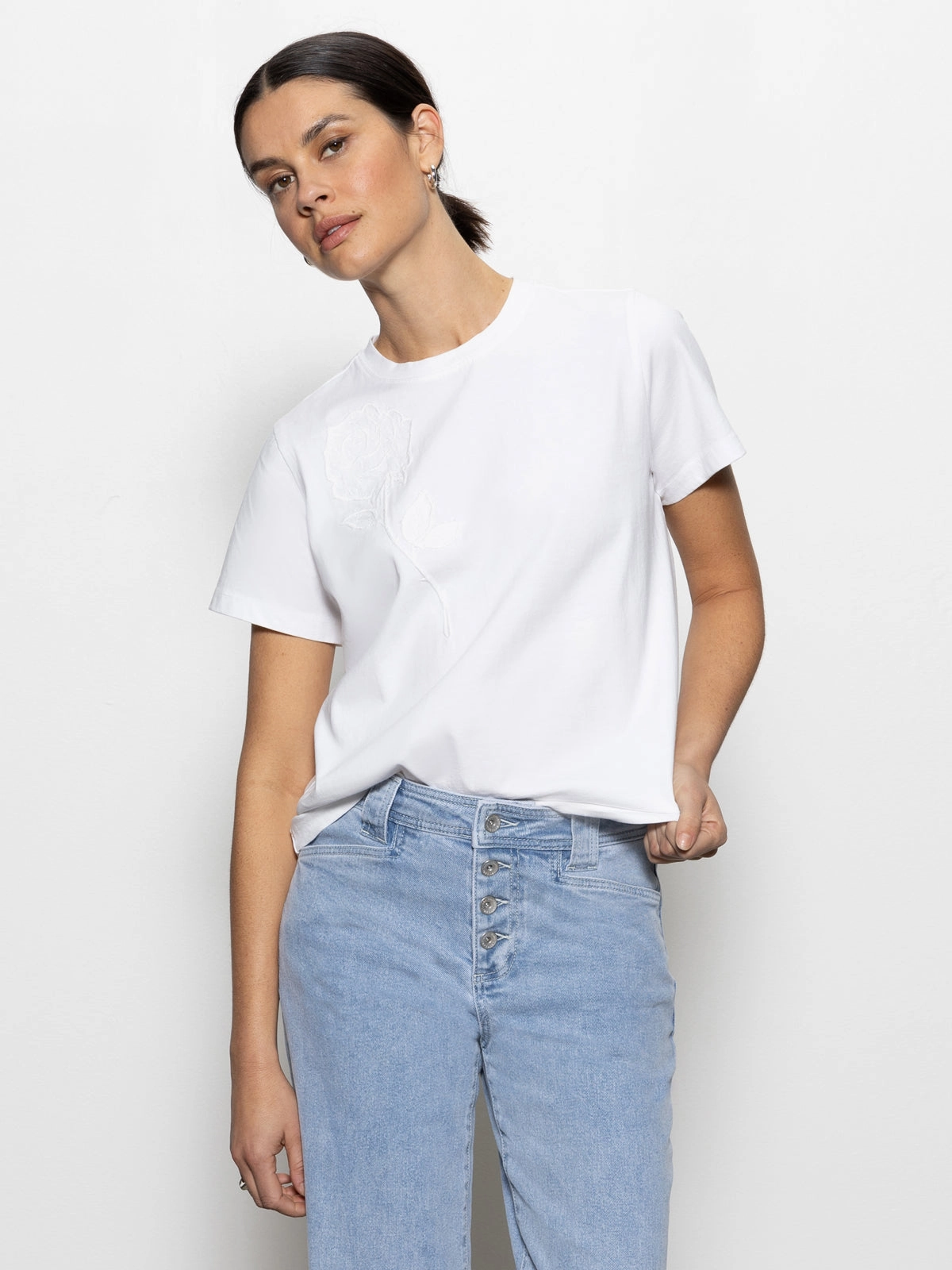 Rose Perfect Tee White