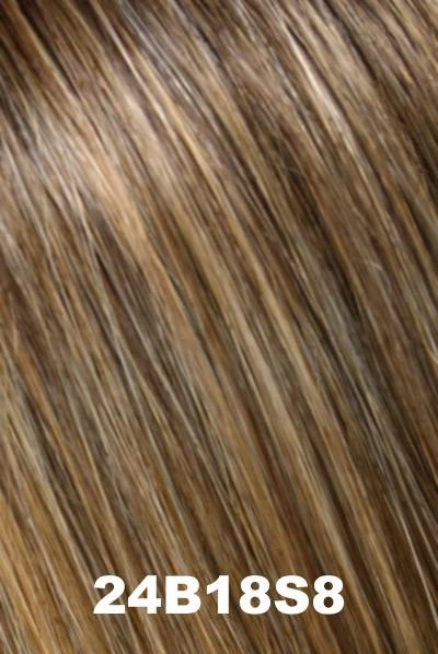 Sale - Jon Renau Toppers - EasiPart HD 8 (#365) - Color: 24B18S8 (Shaded Mocha)