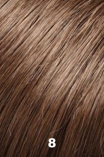 Sale - XBC - EasiHair - EasiPieces 8'' L x 9" W (#782) - Human Hair - Color: 8 (Cocoa)
