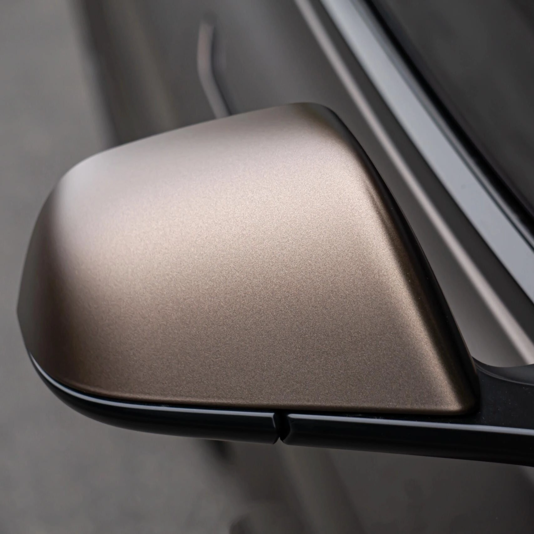 Satin Chrome Obsidian Gray Car Wrap