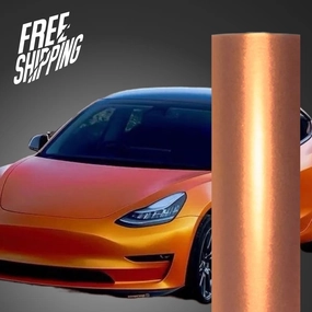 Satin Metallic Brown Vinyl Wrap
