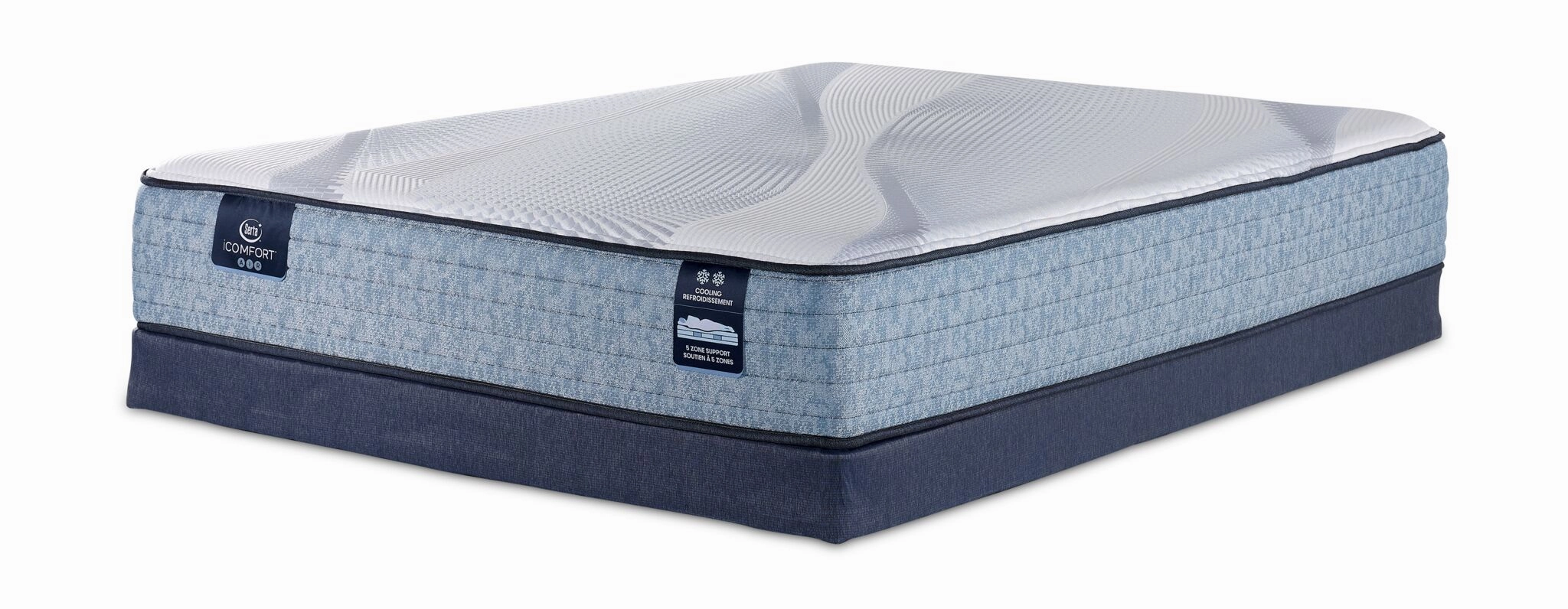 Serta iComfort® AIR 1 Firm 11.5" Queen Mattress and Low Profile Boxspring Set