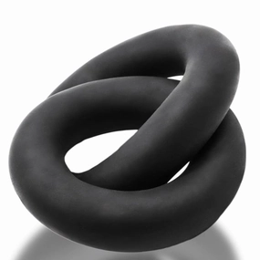 Shackle Double Link&#039;d Cock/ball Rings - Black