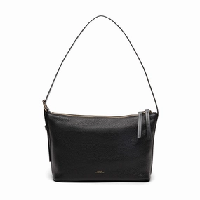 Shoulder Bag With Textured Calf Leather