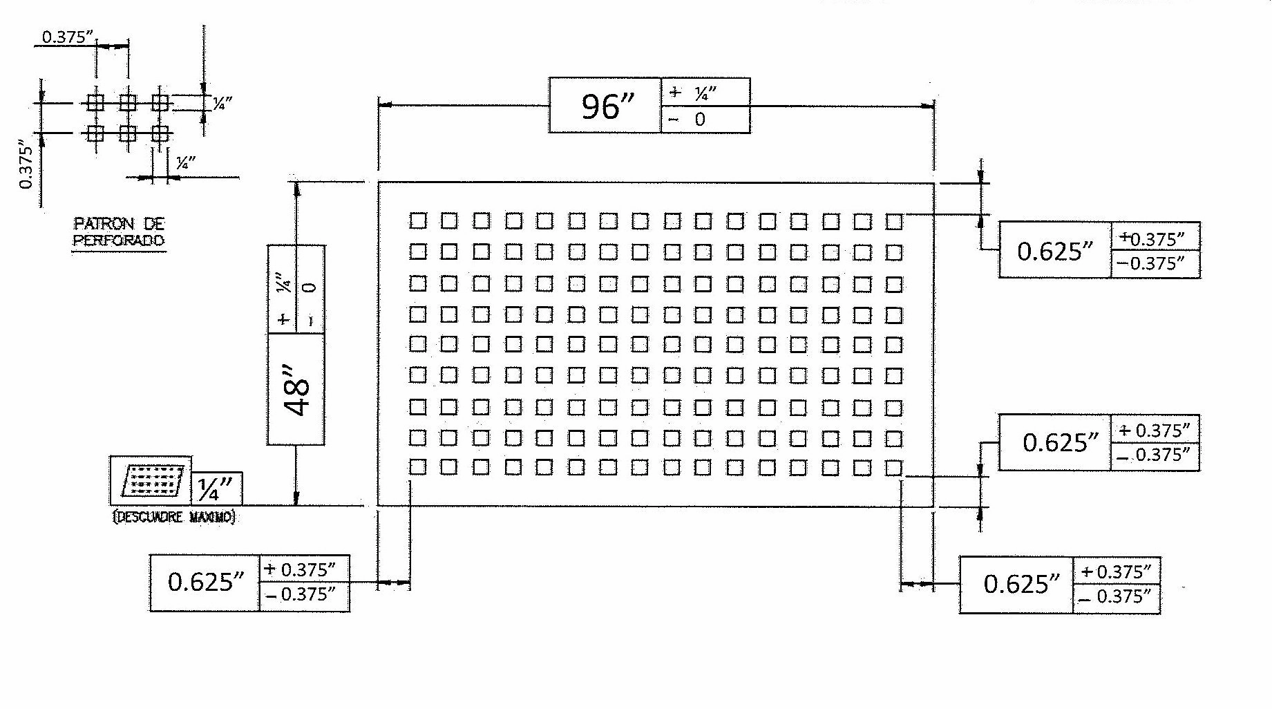 Steel Perforated Panel 119263