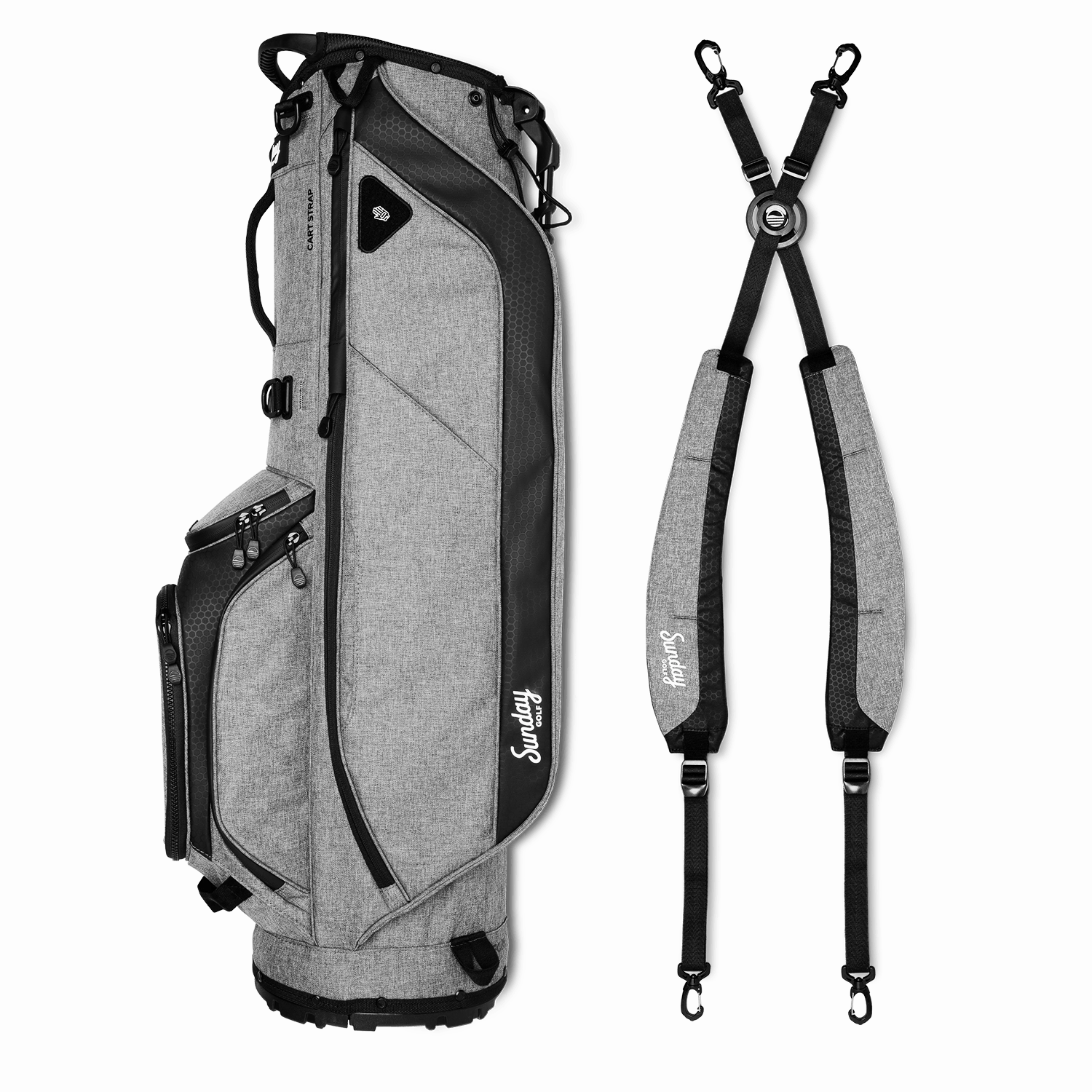 Sunday Golf Ryder | Heather Gray Lightweight Stand Bag