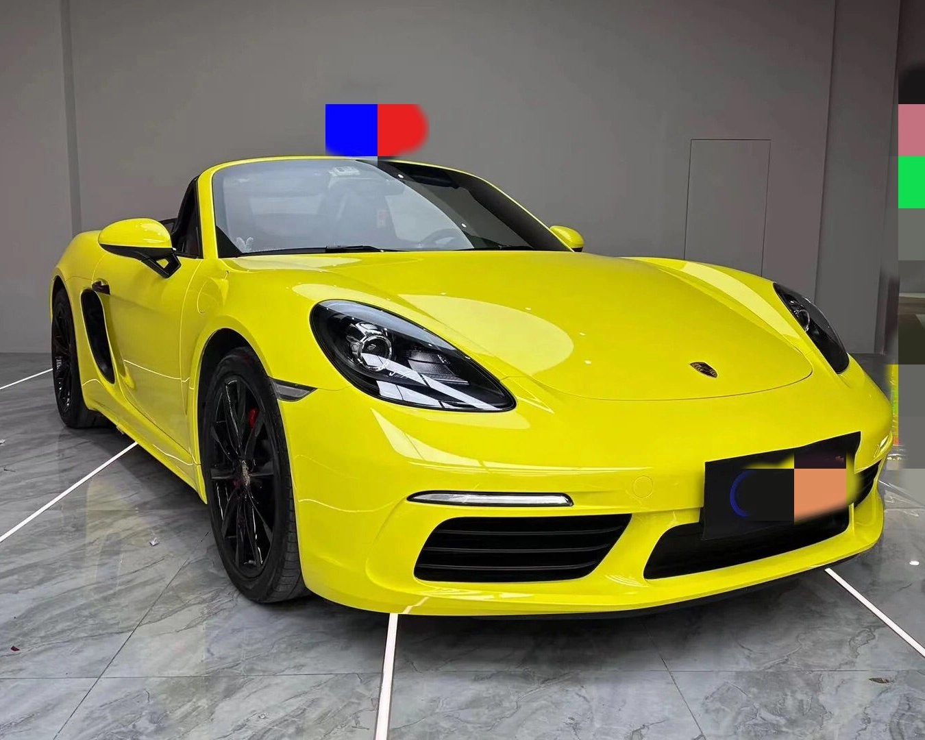 Super Gloss Lemon Yellow Car Wrap
