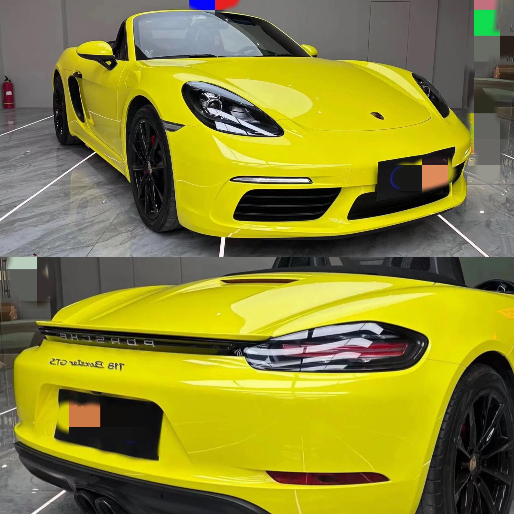 Super Gloss Lemon Yellow Car Wrap