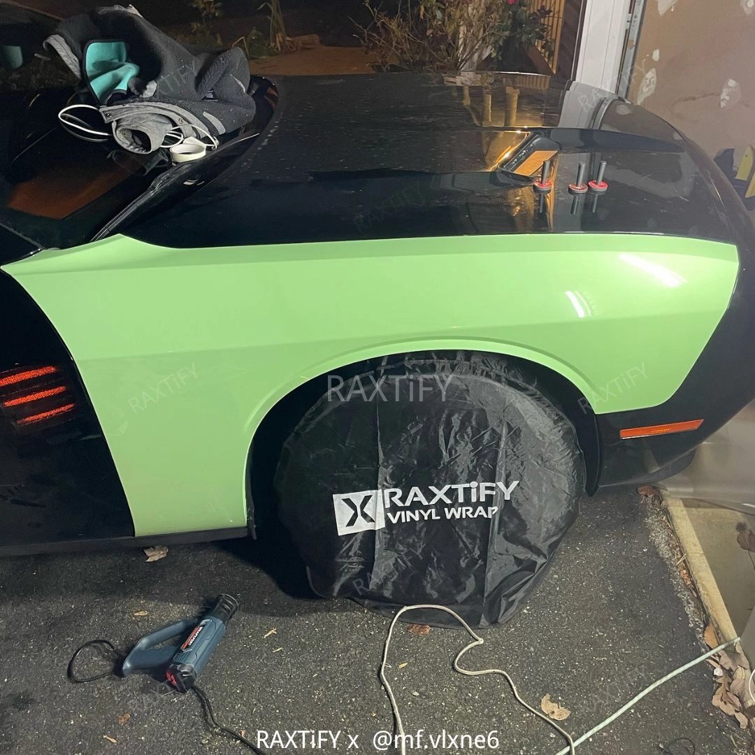 Super Gloss Sage Green Car Wrap