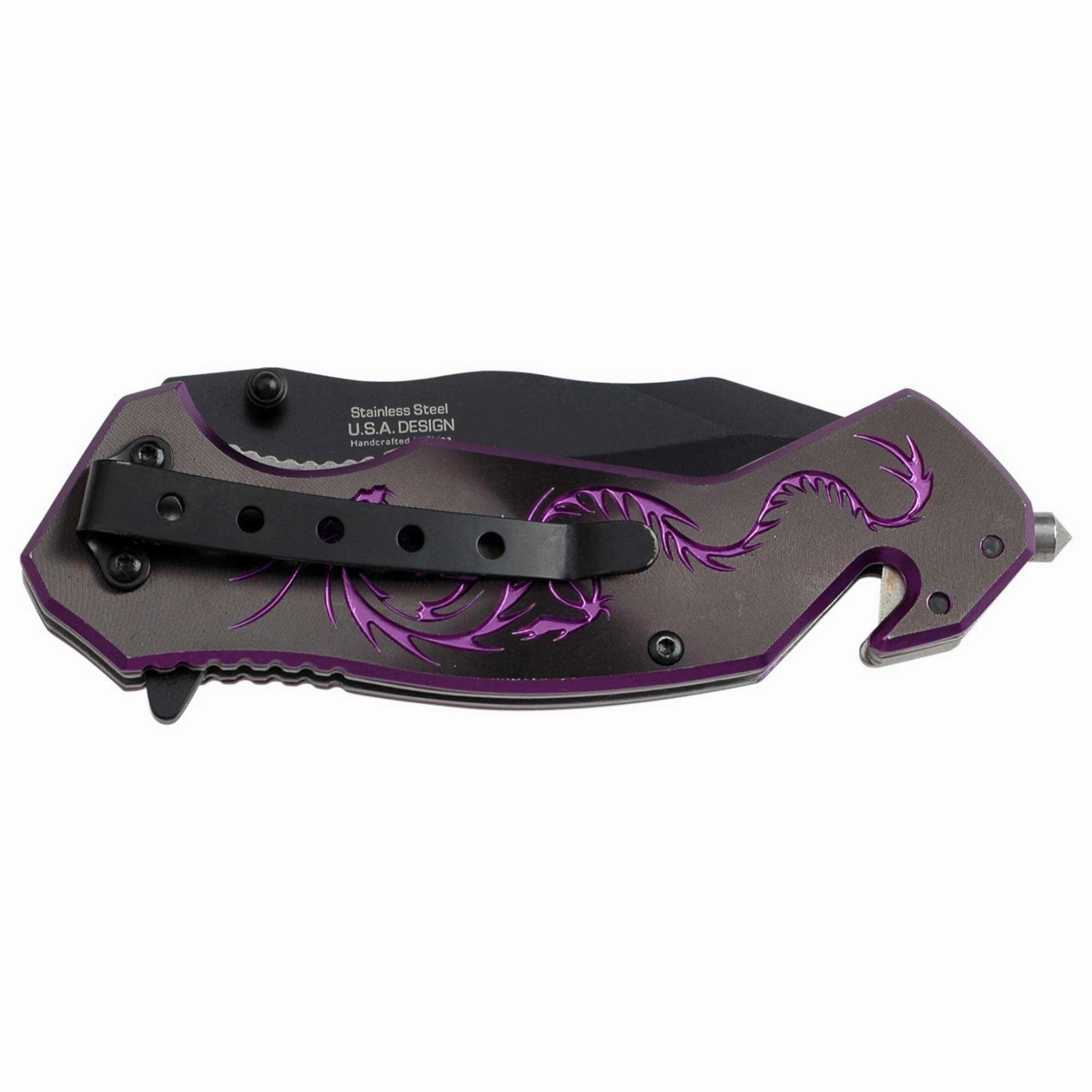 Tac-Force Folding Pocket - Knife Steel Blade Dragon Strike Linear Lock | TF-759BP