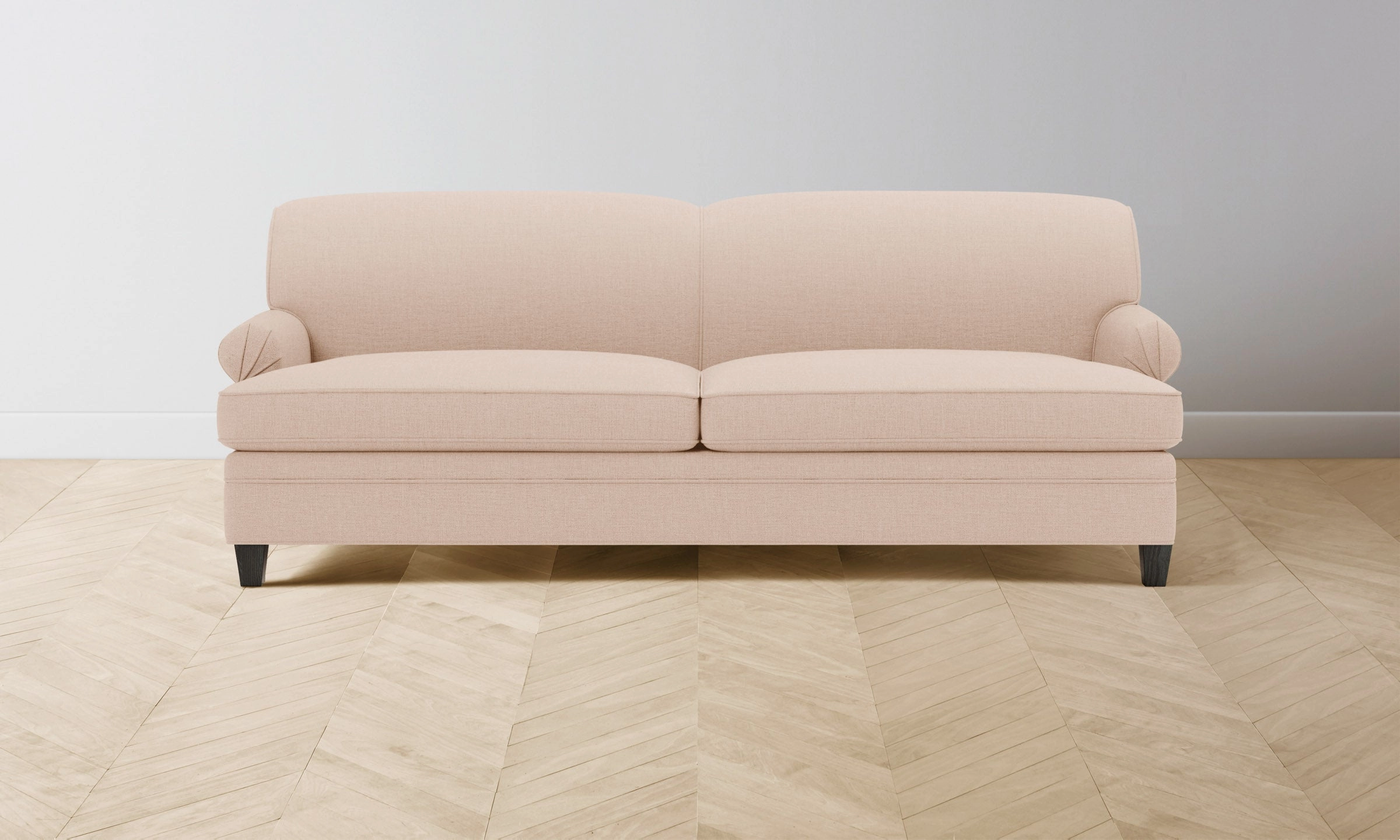 The Carmine Sofa - Heritage Belgian Linen Petal