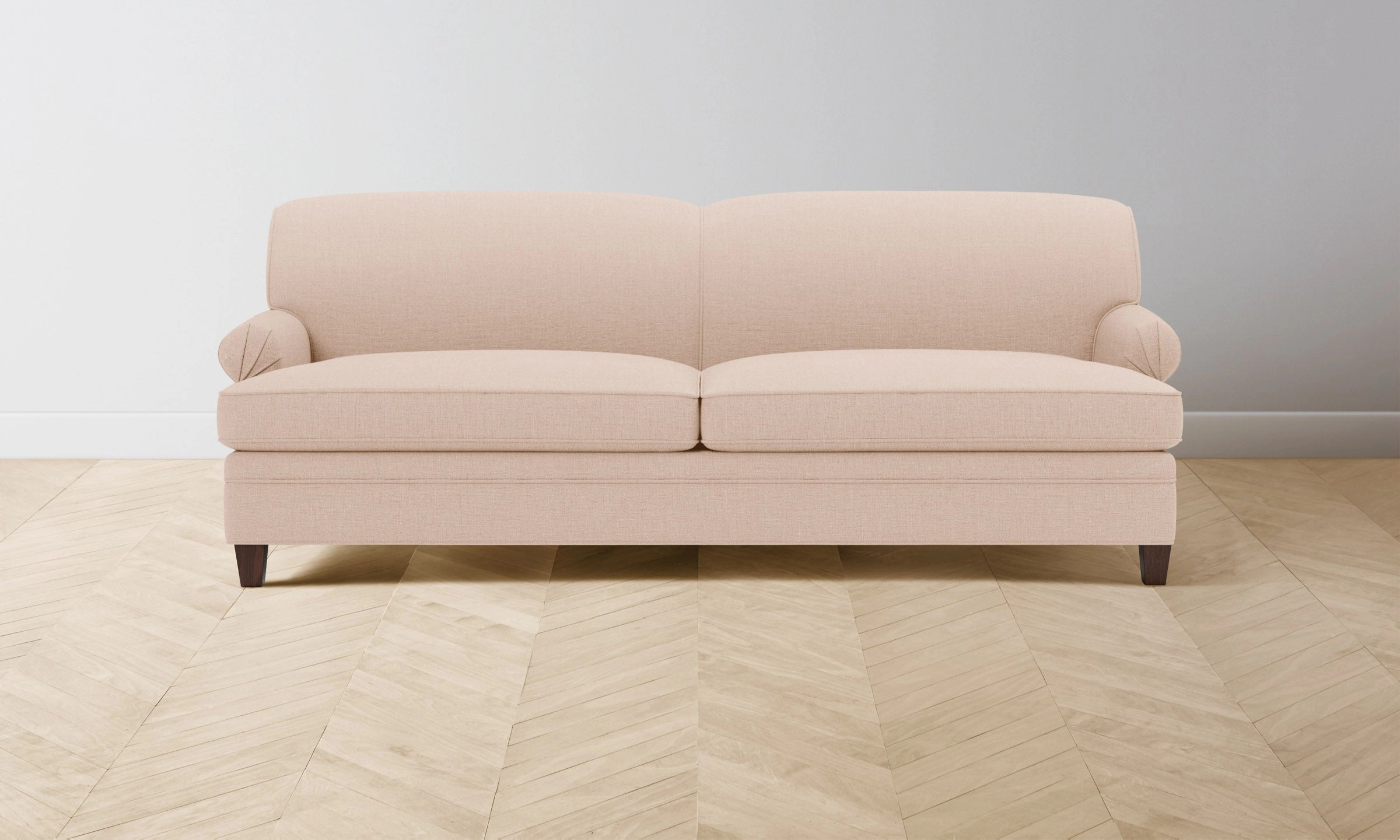 The Carmine Sofa - Heritage Belgian Linen Petal