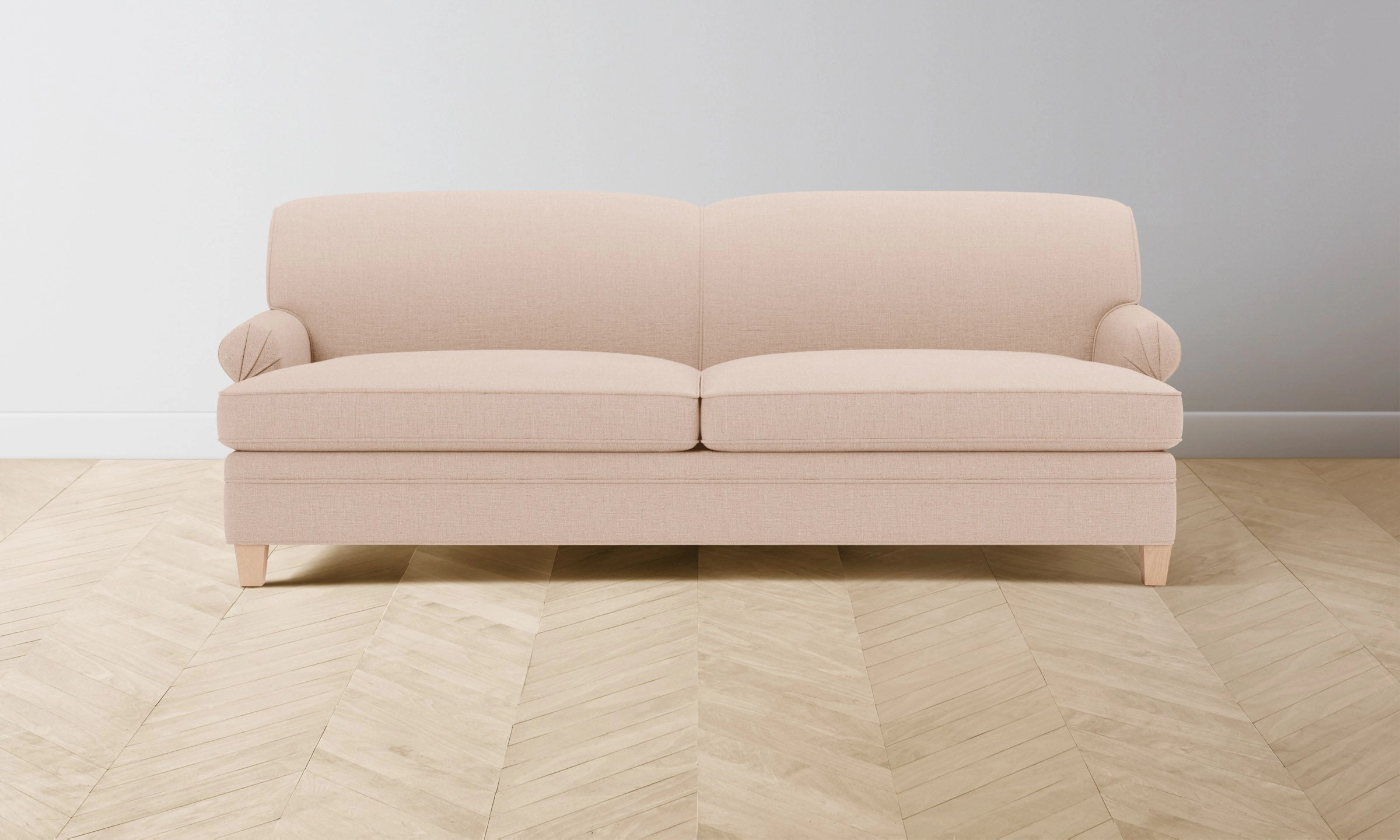 The Carmine Sofa - Heritage Belgian Linen Petal