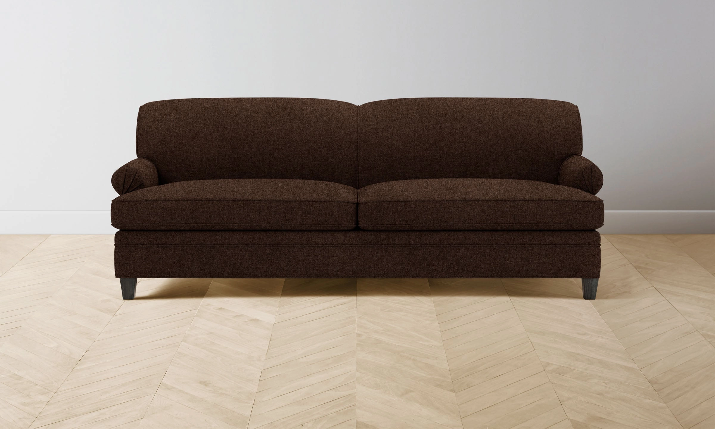 The Carmine Sofa - Italian Brushed Wool Cocoa