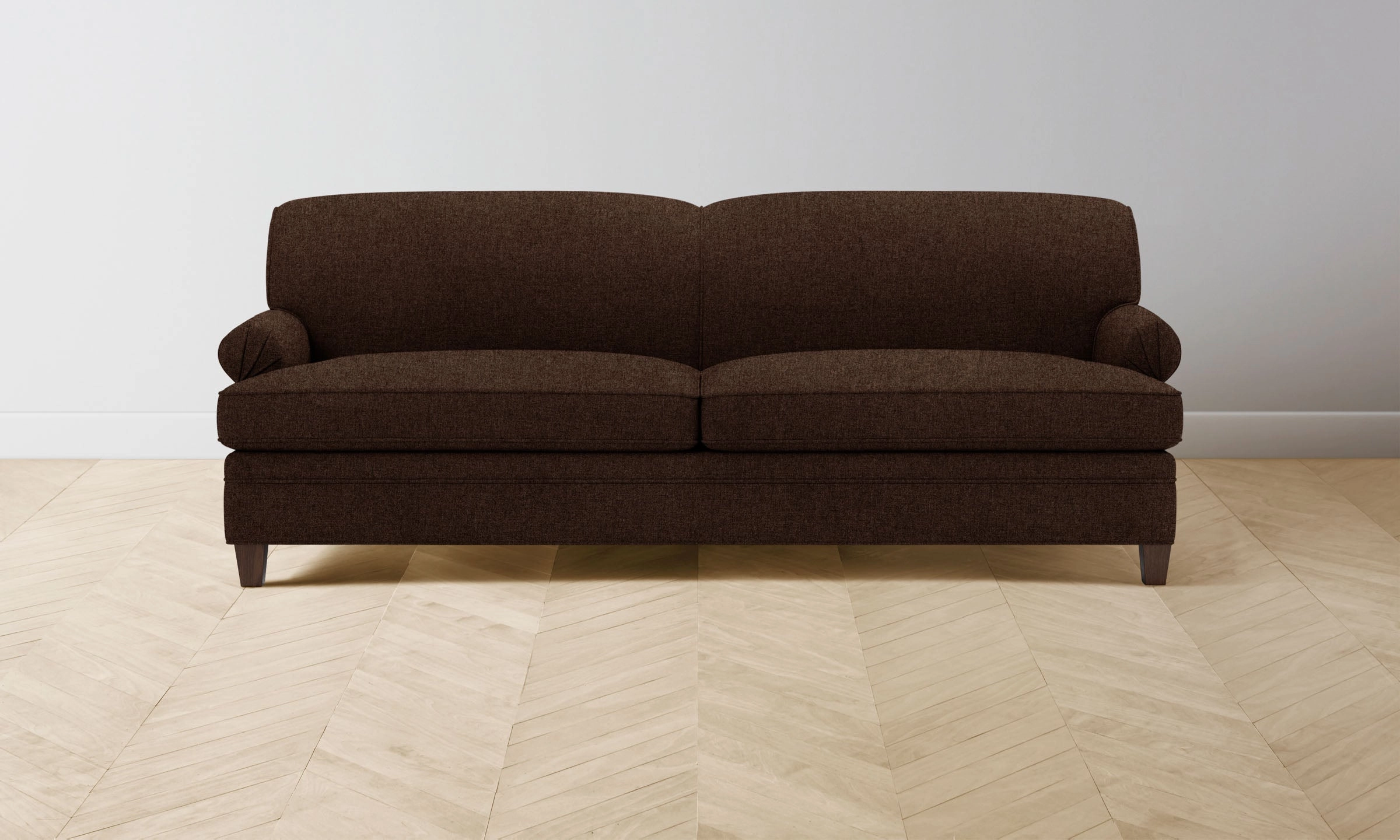 The Carmine Sofa - Italian Brushed Wool Cocoa